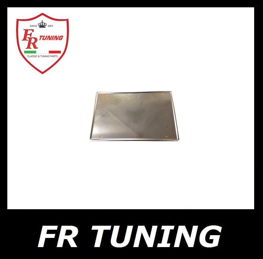 SUPPORTO TARGA POSTERIORE IN ACCIAIO PER TARGHE DOPPIE