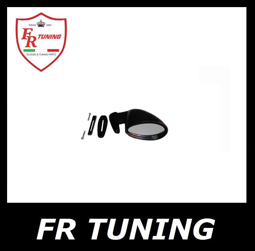 SPECCHIO ESTERNO IN PLASTICA NERA SINISTRO CON GUARNIZIONE TIPO CALIFORNIA