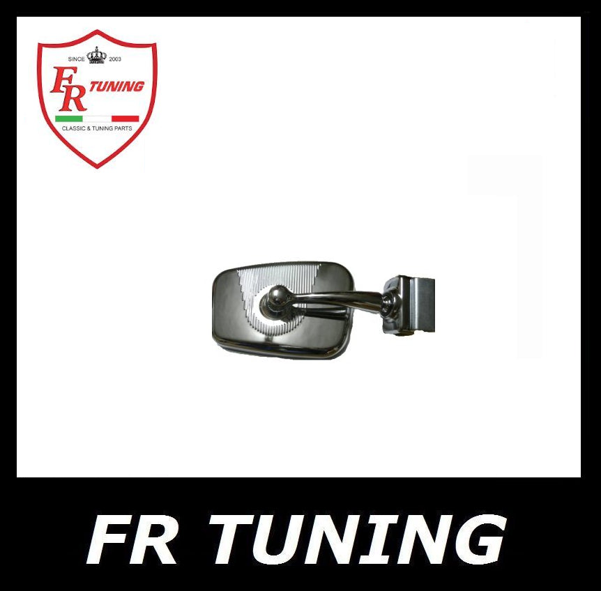 SPECCHIO ESTERNO RETTANGOLARE CROMATO DESTRO CON GUARNIZIONE ALTA QUALITÀ