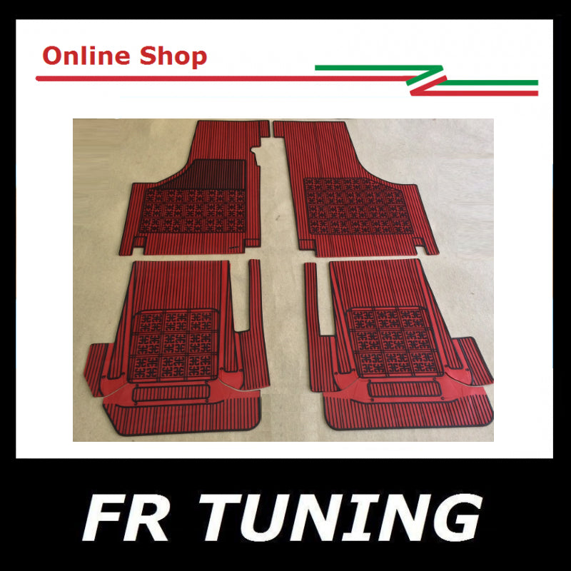 KIT SOVRA TAPPETI IN GOMMA ROSSI FIAT 500