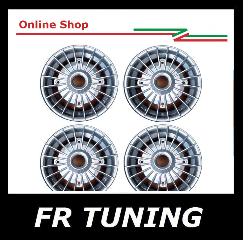 KIT 4 CERCHI IN LEGA GRIFO GRIGIO SILVER 4x190 FIAT 500