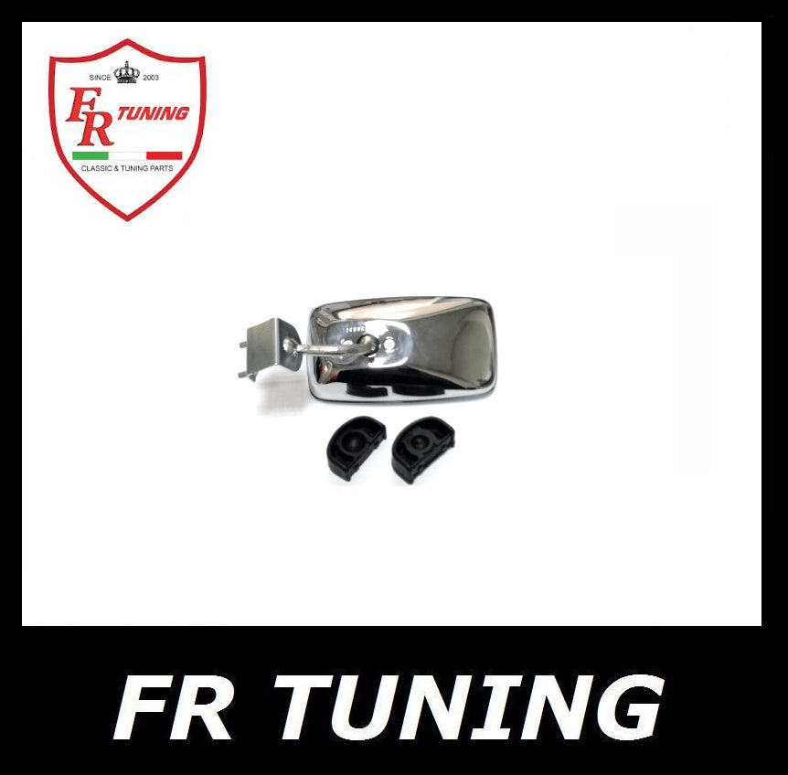 SPECCHIO ESTERNO RETTANGOLARE CROMATO CON GUARNIZIONE FIAT 500