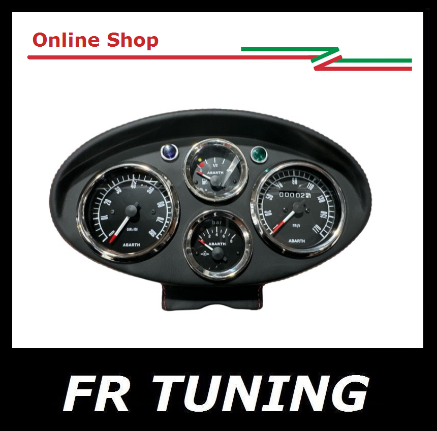 CRUSCOTTO SPORTIVO NERO CON STRUMENTI NERI ABARTH FIAT 500 (Copia)