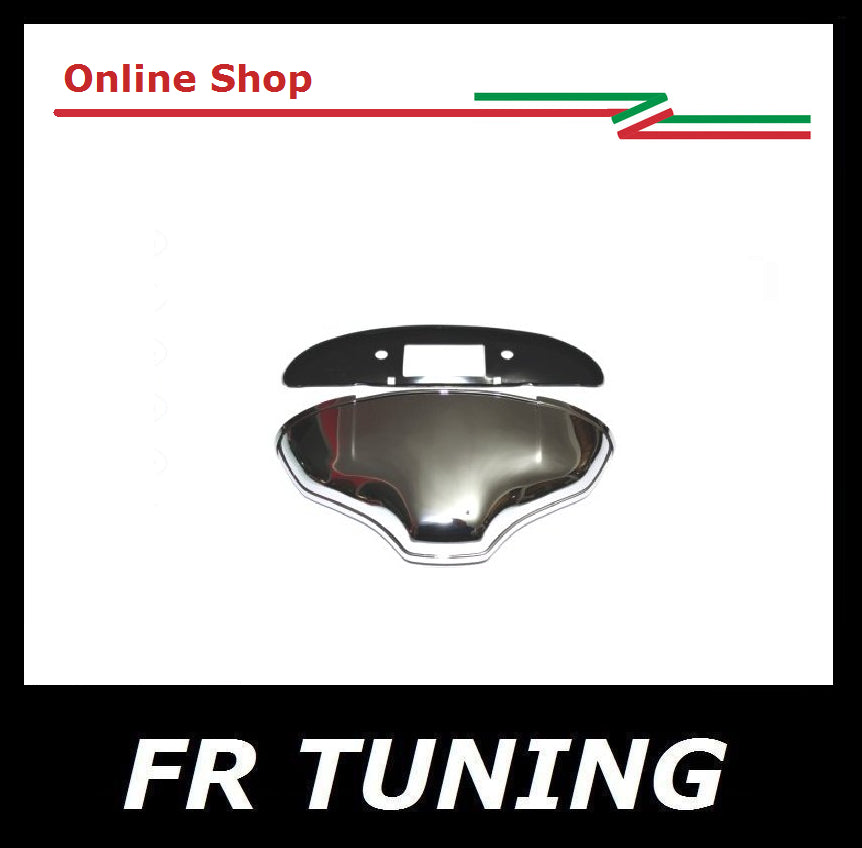 FANALE LUCE TARGA IN ALLUMINIO CROMATO FIAT 500