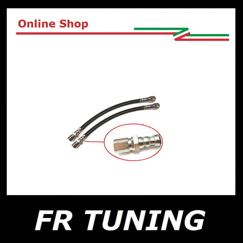 COPPIA TUBI FRENO FLESSIBILI ANTERIORI FIAT 500 F L R giardiniera