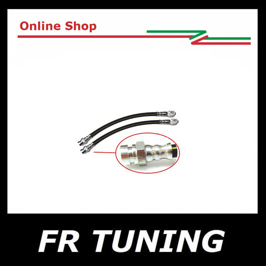 COPPIA TUBI FRENO FLESSIBILI ANTERIORI FIAT 500 N D, F 1^ serie