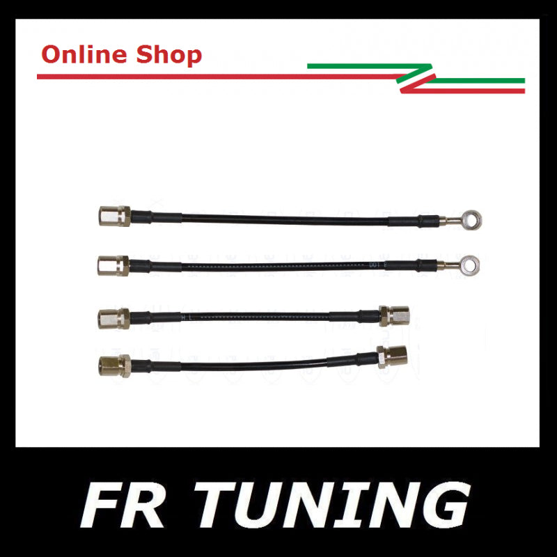 KIT TUBI FRENO NERI AERONAUTICI AVIO METALLICI FIAT 500