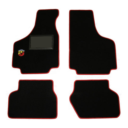 KIT SOVRA TAPPETI ABARTH BORDO ROSSO FIAT 500