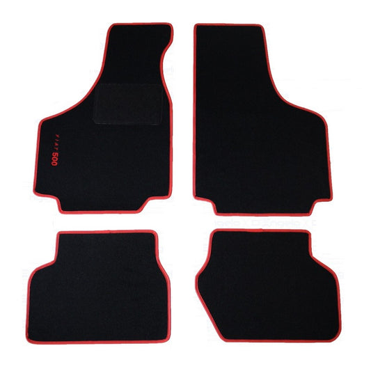 KIT SOVRA TAPPETI FIAT BORDO ROSSO FIAT 500