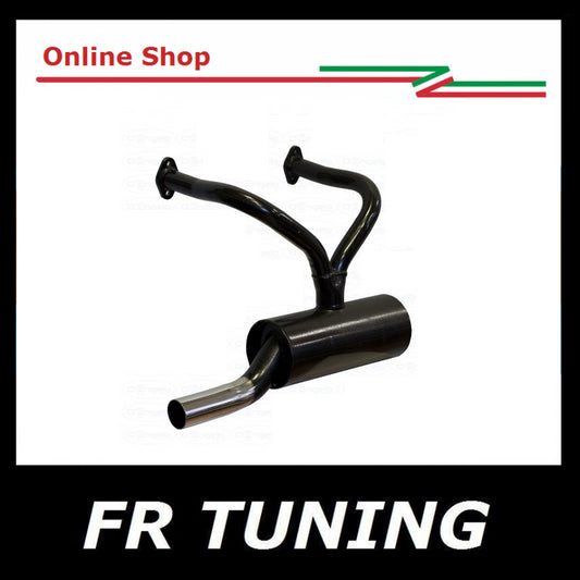 MARMITTA SPORTIVA CON UN TERMINALE CROMATO 2 IN 1 FIAT 500 F L