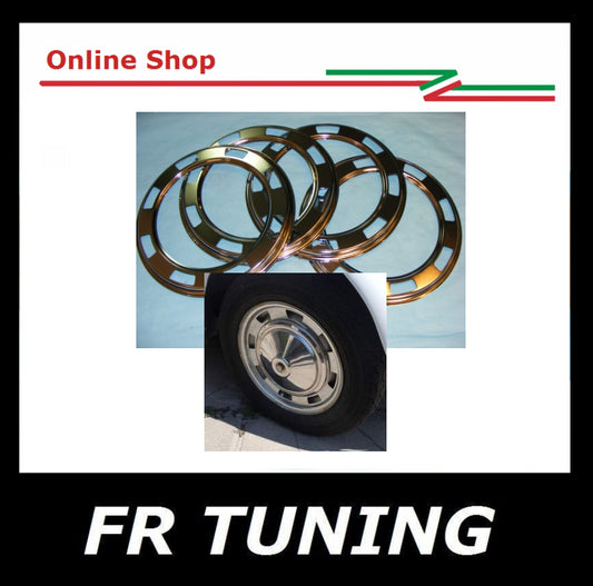 KIT 4 ANELLI ANELLI CERCHIO RUOTA FIAT 500 MY CAR FRANCIS LOMBARDI