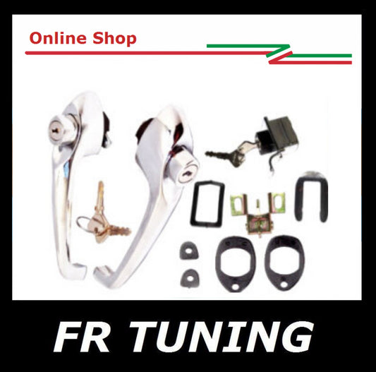 KIT MANIGLIE ESTERNE E CHIUSURA COFANO POSTERIORE IMPARIGLIO CON UNICA CHIAVE FIAT 500