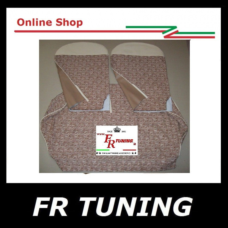 KIT FODERE IN TESSUTO ZEBRATO NOCCIOLA BEIGE FIAT 500 D