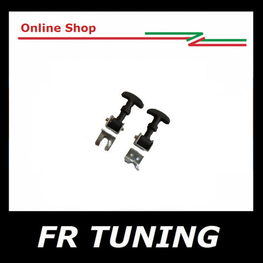 COPPIA GANCI COFANO ANTERIORE TIPO ABARTH 7 CM FIAT 500