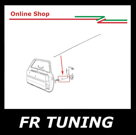 ASTA LUNGA COLLEGAMENTO SERRATURA E MANIGLIA APRIPORTA FIAT 500 F