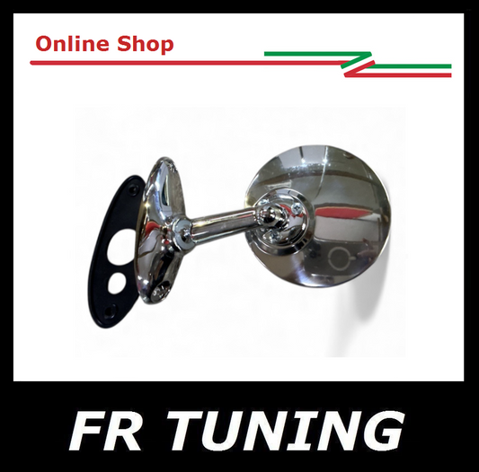 SPECCHIO ESTERNO ROTONDO CROMATO PIATTO A VITE - TUTTO VETRO