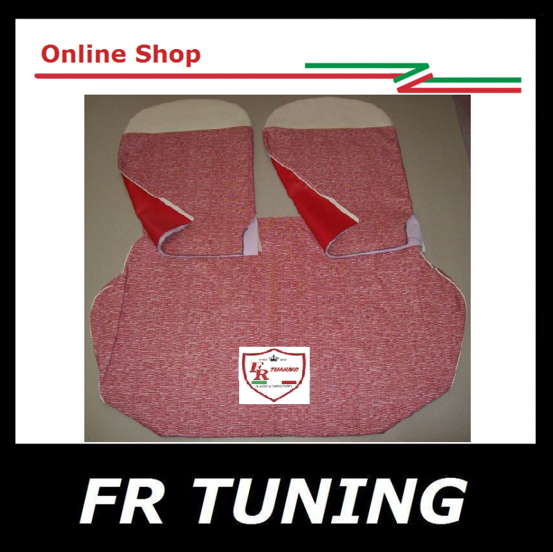 KIT FODERE IN TESSUTO ROSSO FIAT 500 D